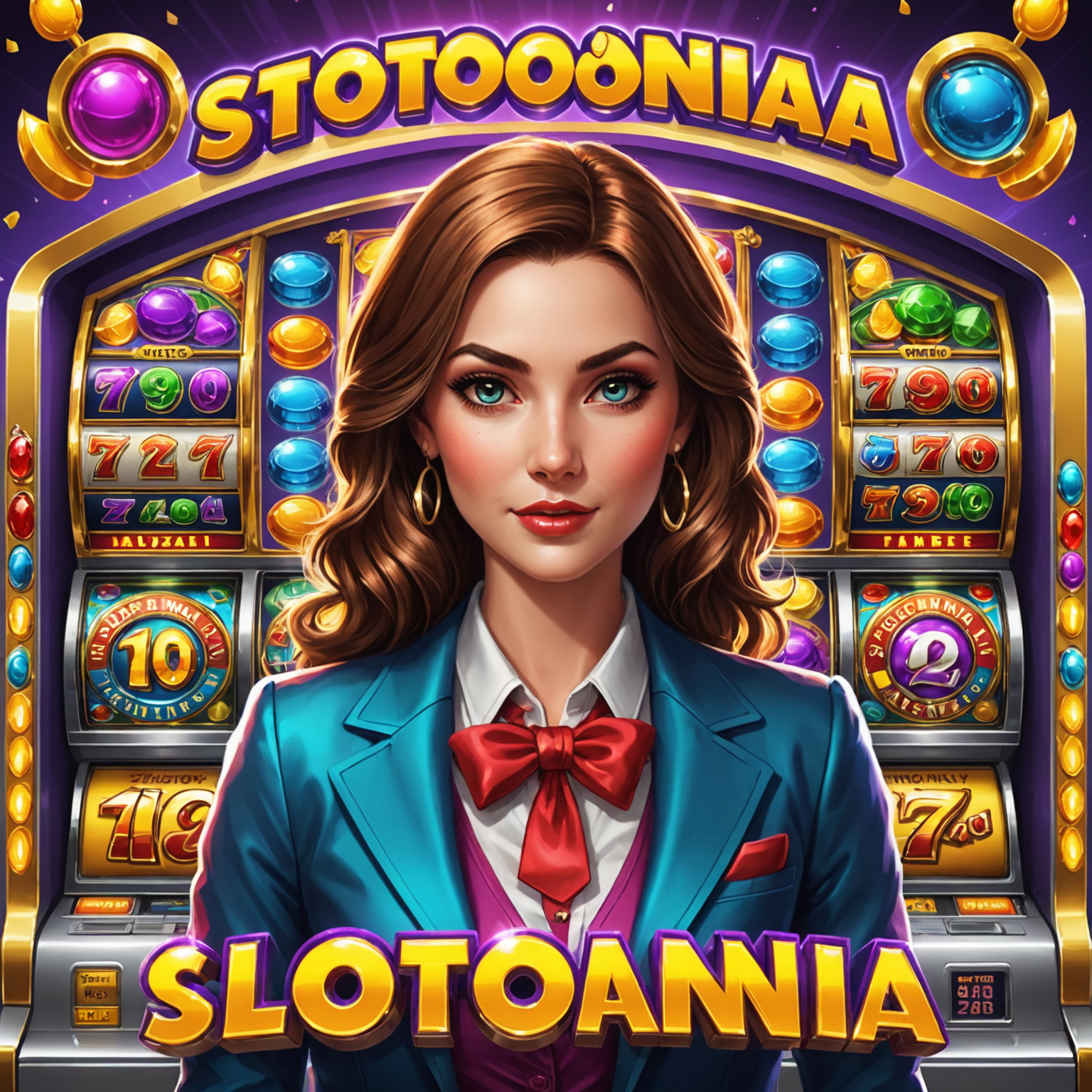 Colorful slot machines with vibrant graphics and exciting bonus features in Slotomania